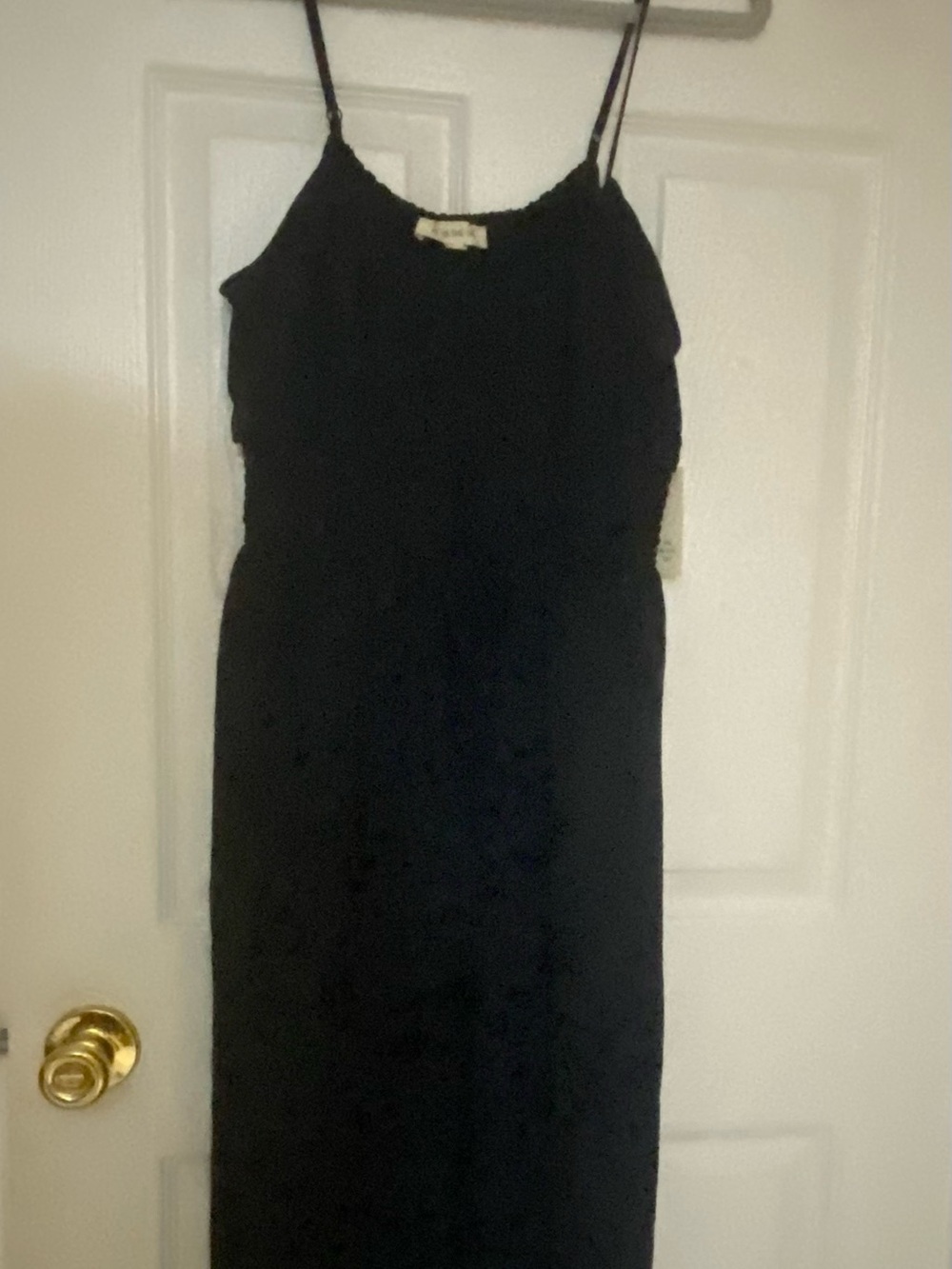 Navy Blue Spaghetti-Strap Jumpsuit